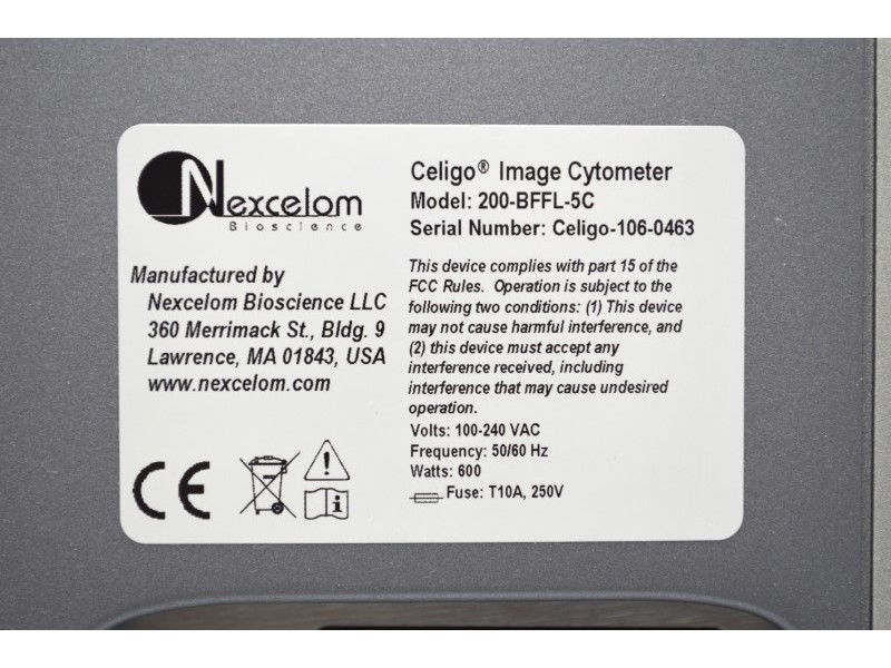 Nexcelom Celigo S Image Cytometer BFFL 5C
