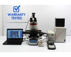 Leica DM6 B Upright Fluorescence Microscope with Motorized Stage (New Filters)